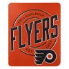 Flyers OFFICIAL NHL "Campaign" Fleece Throw Blanket; 50" x 60"