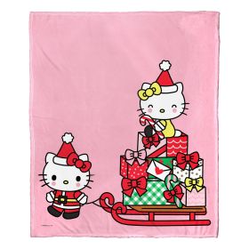 Hello Kitty; Sweet Spring Treats Aggretsuko Comics Silk Touch Throw Blanket; 50" x 60"