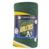 Athletics OFFICIAL MLB "Campaign" Fleece Throw Blanket; 50" x 60"