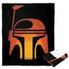 Star Wars; Boba Fett Jack-o'-lantern Aggretsuko Comics Silk Touch Throw Blanket; 50" x 60"