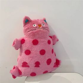 Cute Cat Pillow Living Room Sofa Cushion (Option: Pink Polka Dot Cat Front-45cm)